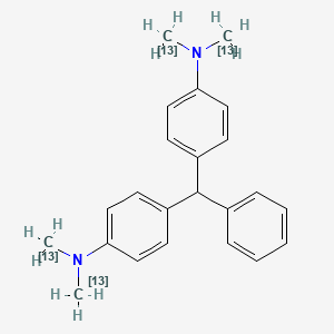 molecular formula C23H26N2 B13060914 Leucomalachite green-methyl-13C4 