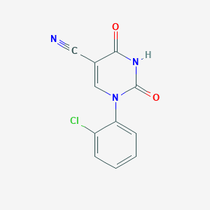molecular formula C11H6ClN3O2 B1306092 1-(2-Chlorophenyl)-2,4-dioxo-1,2,3,4-tetrahydropyrimidine-5-carbonitrile CAS No. 75838-07-2