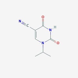 molecular formula C8H9N3O2 B1306093 1-Isopropyl-2,4-dioxo-1,2,3,4-tetrahydropyrimidine-5-carbonitrile CAS No. 57712-59-1