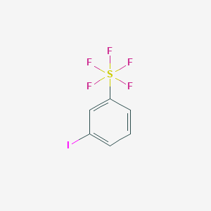 molecular formula C6H4F5IS B1306095 1-Iodo-3-(pentafluorosulfanyl)benzene CAS No. 286947-67-9