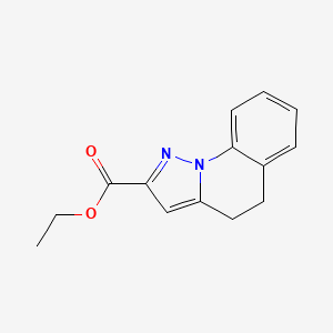 molecular formula C14H14N2O2 B13060981 Ethyl 4,5-dihydropyrazolo[1,5-a]quinoline-2-carboxylate 