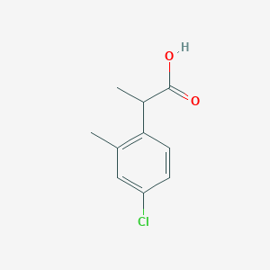 molecular formula C10H11ClO2 B13061050 2-(4-Chloro-2-methylphenyl)propanoic acid CAS No. 17660-18-3