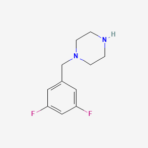 molecular formula C11H14F2N2 B1306109 1-(3,5-Difluorobenzyl)piperazine CAS No. 868054-29-9