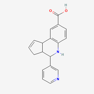 4-Pyridin-3-yl-3a,4,5,9b-tetrahydro-3H-cyclopenta[c]quinoline-8-carboxylic acid
