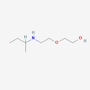 molecular formula C8H19NO2 B13061269 2-{2-[(Butan-2-yl)amino]ethoxy}ethan-1-ol 