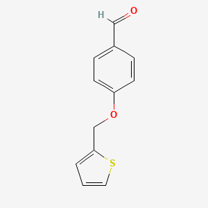 molecular formula C12H10O2S B1306127 4-(噻吩-2-基甲氧基)苯甲醛 CAS No. 176543-46-7