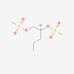 molecular formula C7H16O6S2 B13061302 Pentane-1,2-diyl dimethanesulfonate 