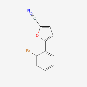 molecular formula C11H6BrNO B1306132 5-(2-Bromophenyl)furan-2-carbonitrile CAS No. 88649-66-5