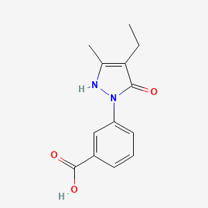 3-(4-Ethyl-5-hydroxy-3-methyl-pyrazol-1-yl)-benzoic acid