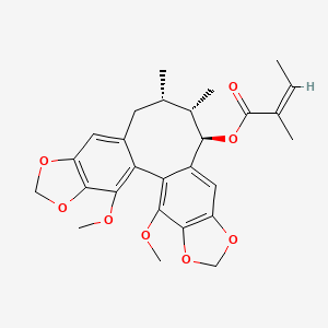 molecular formula C27H30O8 B13061393 Angeloylgomisin R 