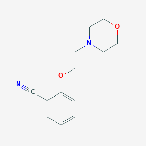 molecular formula C13H16N2O2 B1306142 2-(2-Morpholin-4-ylethoxy)benzonitrile CAS No. 540753-12-6