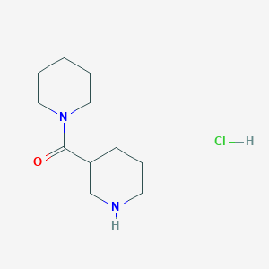molecular formula C11H21ClN2O B1306150 Piperidin-1-yl(piperidin-3-yl)methanone hydrochloride CAS No. 845885-83-8