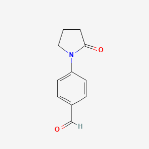 molecular formula C11H11NO2 B1306153 4-(2-Oxopyrrolidin-1-yl)benzaldehyde CAS No. 36151-45-8