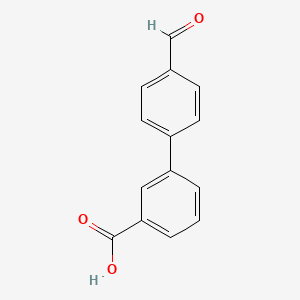 molecular formula C14H10O3 B1306157 4'-Formylbiphenyl-3-carboxylic acid CAS No. 222180-20-3