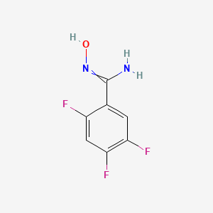 molecular formula C7H5F3N2O B1306159 (Z)-2,4,5-trifluoro-N'-hydroxybenzimidamide 