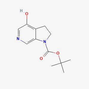 molecular formula C12H16N2O3 B13061595 tert-Butyl 4-hydroxy-1H,2H,3H-pyrrolo[2,3-c]pyridine-1-carboxylate 