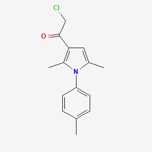 molecular formula C15H16ClNO B1306160 2-chloro-1-[2,5-dimethyl-1-(4-methylphenyl)-1H-pyrrol-3-yl]-1-ethanone CAS No. 300557-74-8