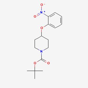 molecular formula C16H22N2O5 B1306162 Tert-butyl 4-(2-nitrophenoxy)piperidine-1-carboxylate CAS No. 690632-03-2