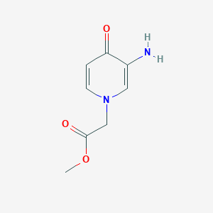 molecular formula C8H10N2O3 B13061621 Methyl 2-(3-amino-4-oxo-1,4-dihydropyridin-1-yl)acetate 