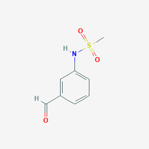 molecular formula C8H9NO3S B1306167 N-(3-formylphenyl)methanesulfonamide CAS No. 55512-05-5