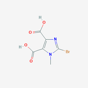 molecular formula C6H5BrN2O4 B1306174 2-Bromo-1-methyl-1H-imidazole-4,5-dicarboxylic acid CAS No. 773099-18-6