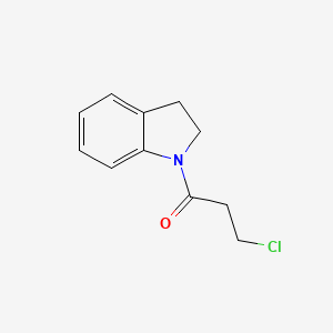 molecular formula C11H12ClNO B1306179 3-chloro-1-(2,3-dihydro-1H-indol-1-yl)propan-1-one CAS No. 64140-62-1