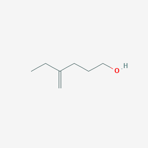 molecular formula C7H14O B13061809 4-Methylidenehexan-1-ol 