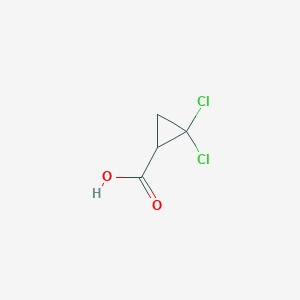 molecular formula C4H4Cl2O2 B1306184 2,2-Dichlorocyclopropane-1-carboxylic acid CAS No. 5365-14-0