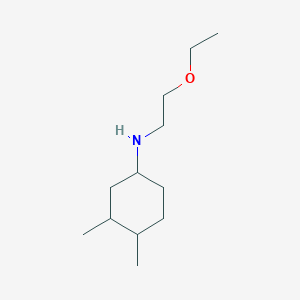 molecular formula C12H25NO B13061856 N-(2-ethoxyethyl)-3,4-dimethylcyclohexan-1-amine 