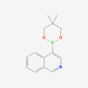 4-(5,5-Dimethyl-1,3,2-dioxaborinan-2-yl)isoquinoline