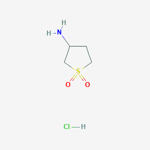 molecular formula C4H10ClNO2S B1306192 3-Aminotetrahydrothiophene 1,1-dioxide hydrochloride CAS No. 51642-03-6