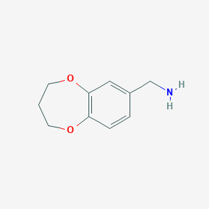 molecular formula C10H13NO2 B1306196 3,4-dihydro-2H-1,5-benzodioxepin-7-ylmethylamine CAS No. 23475-00-5
