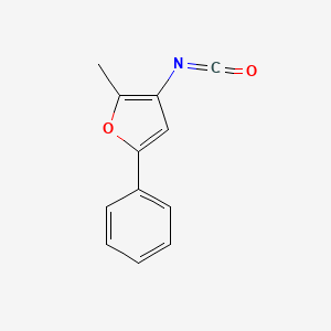 molecular formula C12H9NO2 B1306199 2-Methyl-5-phenyl-3-furyl isocyanate CAS No. 568577-82-2