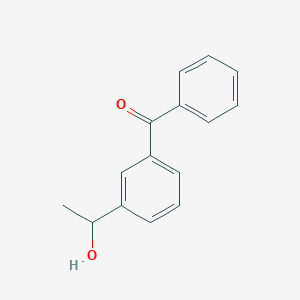 molecular formula C15H14O2 B130620 3-(1-Hydroxyethyl)benzophenone CAS No. 67173-18-6