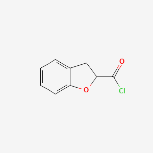 molecular formula C9H7ClO2 B1306211 2,3-Dihydro-1-benzofuran-2-carbonyl chloride CAS No. 27347-32-6