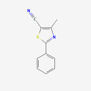 4-Methyl-2-phenyl-1,3-thiazole-5-carbonitrile