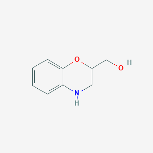 molecular formula C9H11NO2 B1306220 3,4-dihydro-2H-1,4-benzoxazin-2-ylmethanol CAS No. 82756-74-9