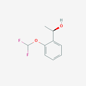 molecular formula C9H10F2O2 B13062238 (R)-1-(2-(Difluoromethoxy)phenyl)ethanol 