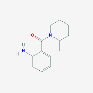 molecular formula C13H18N2O B1306226 2-[(2-Methyl-1-piperidinyl)carbonyl]aniline CAS No. 159180-70-8