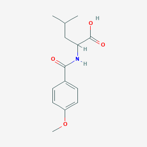 2-(4-Methoxy-benzoylamino)-4-methyl-pentanoic acid