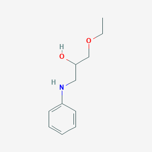 molecular formula C11H17NO2 B1306238 1-Ethoxy-3-phenylamino-propan-2-ol CAS No. 110493-28-2