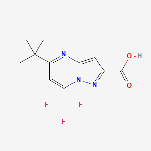 5-(1-Methylcyclopropyl)-7-(trifluoromethyl)pyrazolo[1,5-a]pyrimidine-2-carboxylic acid
