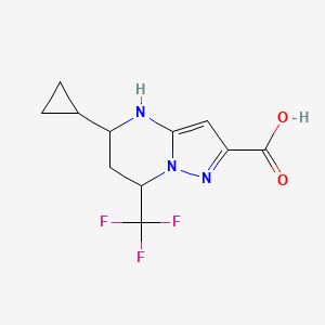 5-Cyclopropyl-7-trifluoromethyl-4,5,6,7-tetrahydro-pyrazolo[1,5-a]pyrimidine-2-carboxylic acid