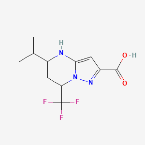 5-Isopropyl-7-trifluoromethyl-4,5,6,7-tetrahydro-pyrazolo[1,5-a]pyrimidine-2-carboxylic acid