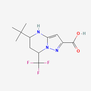 molecular formula C12H16F3N3O2 B1306251 5-tert-Butyl-7-trifluoromethyl-4,5,6,7-tetrahydro-pyrazolo[1,5-a]pyrimidine-2-carboxylic acid CAS No. 436088-41-4