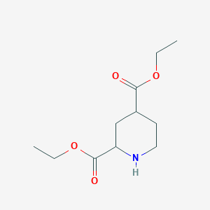 molecular formula C11H19NO4 B13062513 2,4-Diethyl piperidine-2,4-dicarboxylate CAS No. 1384427-49-9