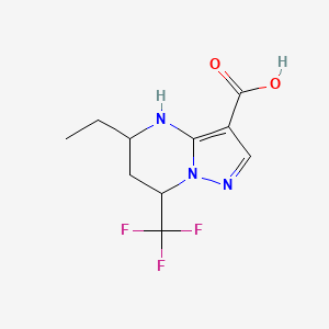 5-Ethyl-7-(trifluoromethyl)-4,5,6,7-tetrahydropyrazolo[1,5-a]pyrimidine-3-carboxylic acid