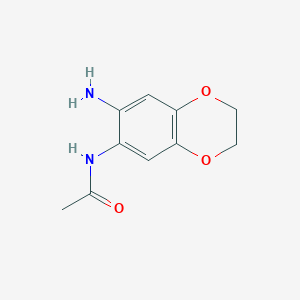 molecular formula C10H12N2O3 B1306256 N-(7-Amino-2,3-dihydro-benzo[1,4]dioxin-6-yl)-acetamide CAS No. 99068-59-4