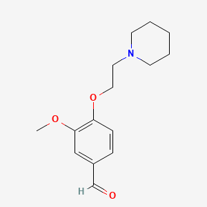 3-Methoxy-4-[2-(piperidin-1-yl)ethoxy]benzaldehyde