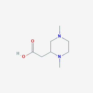 (1,4-Dimethylpiperazin-2-YL)acetic acid